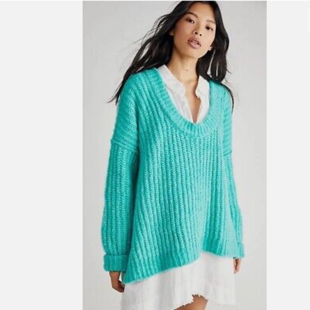#181 New! Free People 🌸FIRM Chunky Oversized SweaterNWT - Picture 7 of 10